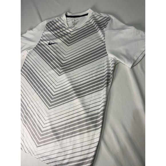 Nike Futebol Men's DRI FIT Running Short Sleeve Shirt XL - Picture 2 of 7